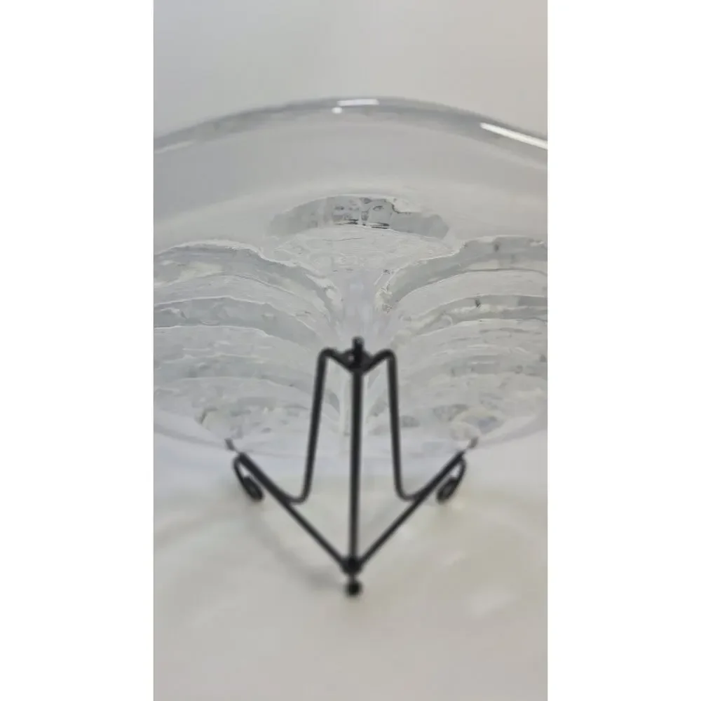 Orrefors Eden Serving Platter, Cast Crystal, 12